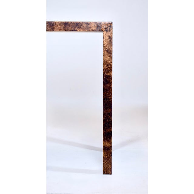 1970's Milo Baughman for Lane Parsons Console Table in Tortoise For Sale In Philadelphia - Image 6 of 8