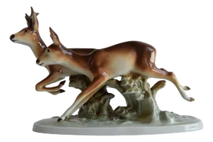 Vintage Porcelain Sculpture from Royal Dux, 1960s.