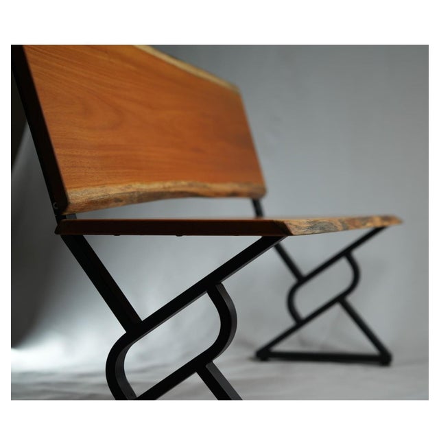 Osage Horizon Contemporary Live Edge Bench For Sale In Pittsburgh - Image 6 of 10