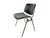 Black skai seat and back, aluminum frame with gray plastic coated legs. Very good condition: few plastic defects at the...