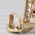 2010s 0.71ctw Garnet Diamond Cluster Pendant 14k Yellow Gold Drop For Sale - Image 5 of 5