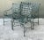 Vintage Brown Jordan “Florentine” Scroll Arm Metal Dining Chairs - Set of Four For Sale - Image 10 of 12