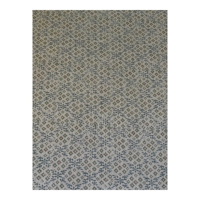 G P & J Baker bp11001.4.0 Grantly Aqua Fabric 3 5/8 Yards For Sale