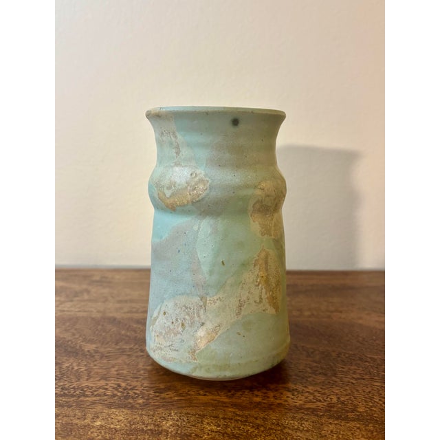 Ceramic Vintage Postmodern American Studio Ceramic Vase, Signed 1992 For Sale - Image 7 of 7