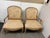 Wood William Switzer Floral Damask Bergères, Pair For Sale - Image 7 of 12