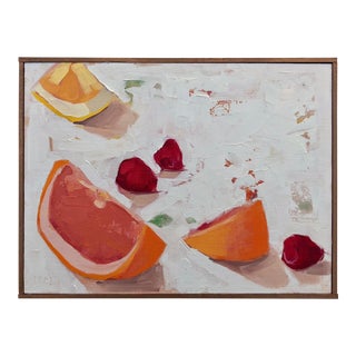 Pink Grapefruit and Raspberries