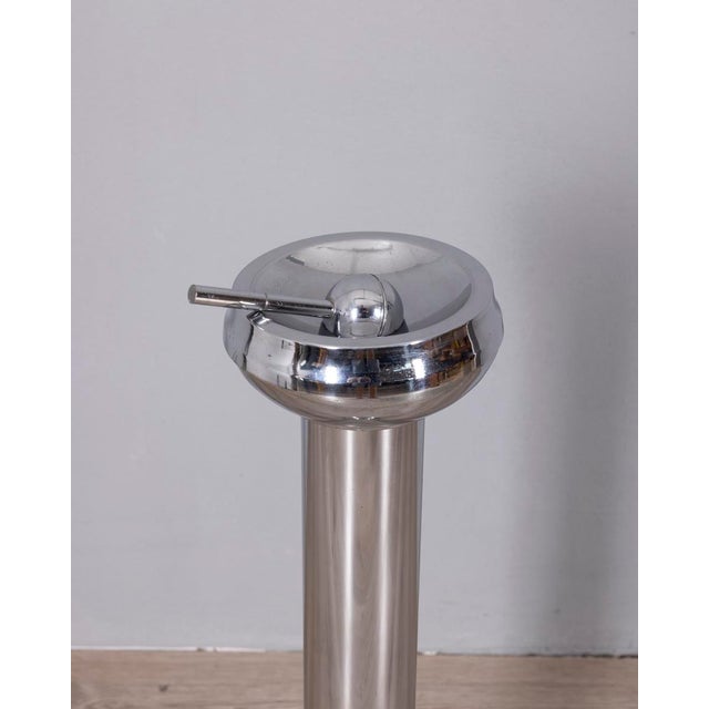 Vintage Floor Ashtray in Chrome Metal, Italy, 1970s For Sale - Image 4 of 11