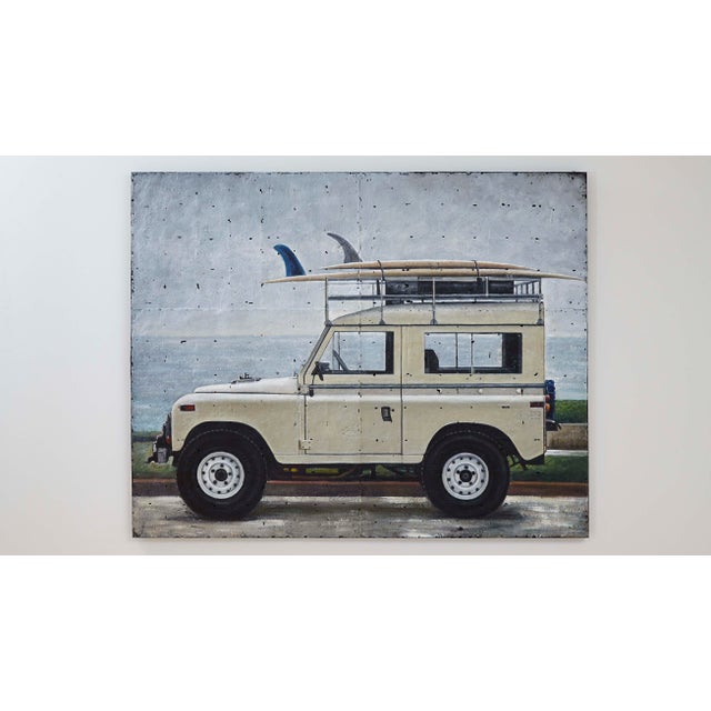 Sky Blue Surfin’ Defender Collective Bap Vietnam Art Truck Steel Blue Beach Costal Earth For Sale - Image 8 of 11