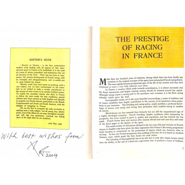"Racing in France" 1950 Godolphin Darley (Inscribed) For Sale - Image 9 of 12