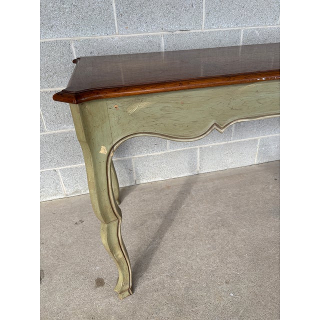 Heritage Grand Tour Country French Style Walnut Writing Desk For Sale - Image 14 of 16