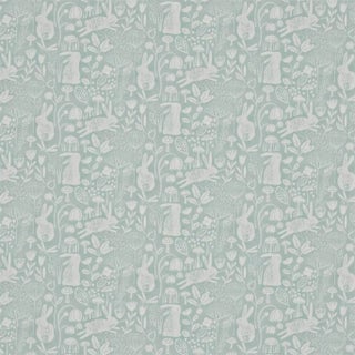 Harlequin Into The Meadow Fabric in Duck egg For Sale