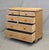English Antique English Edwardian Natural Pine Chest of Drawers With Blue French Line For Sale - Image 3 of 6