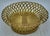 French Napoleon III Gilt Brass Woven Oval Basket, France, 1870s For Sale - Image 3 of 10