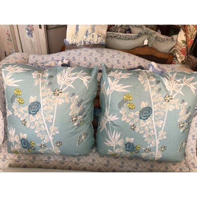 Scalamandre Custom 26 Euro Down Pillow Shams A Pair Chairish