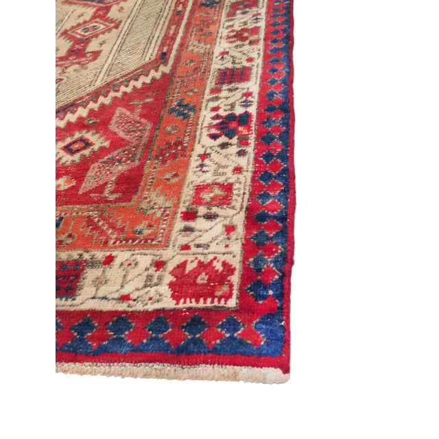 Handmade Persian Serab rug with detailed medallion. The design of this rug is considered to be a one-of-a-kind Persian...