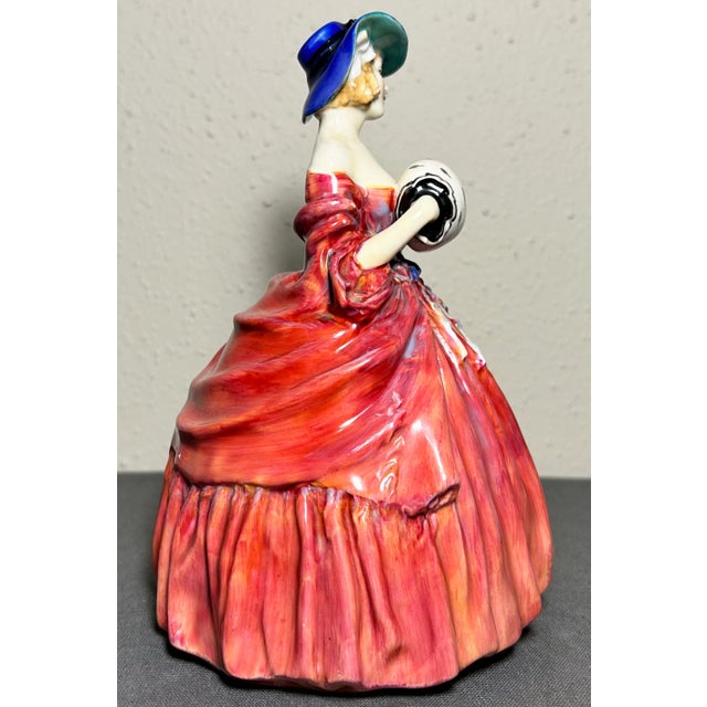 1940s 1943 English Royal Doulton Porcelain Genevieve Figurine (Hn 1962) (Retired) For Sale - Image 5 of 7
