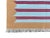 Handmade Cotton Area Rug Vegetable Dyed Sky Blue, Pink and Tan Striped Rug-12'x15' For Sale - Image 10 of 11