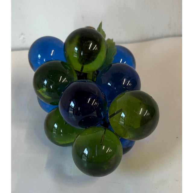 Mid century bunch of acrylic green and blue grapes