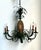 Hollywood Regency Vintage Tole Pineapple Chandelier For Sale - Image 3 of 12