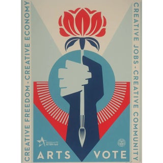Shepard Fairey (Obey), Arts for Vote, Original Silkscreen For Sale