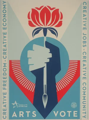 Shepard Fairey (Obey), Arts for Vote, Original Silkscreen