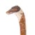 Highly collectible folk art walking cane with dog head painted handle.Very artful painting of dog with pricise detail down...