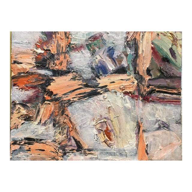 "Stretch" Small Original Oil on Canvas Board by Cl Auker For Sale