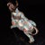 Mid 20th Century Vintage Cloisonne Enamel Ox Figure – 9.1" Gilt Mythical Bull Sculpture For Sale - Image 5 of 9