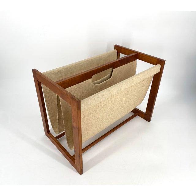 A newspaper rack * Elegant mid-century design * By Aksel Kjersgaard (1920-2000) * For Odder Møbler * Denmark * Circa 1960...