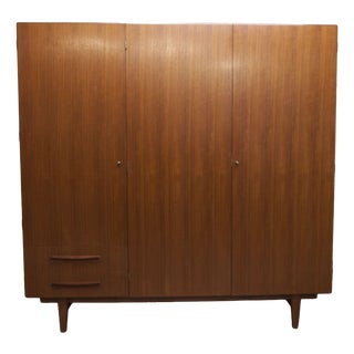 Scandinavian Teak Wardrobe by Eric Grinwis Holland, 1960s For Sale