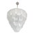 Contemporary Modern Sanded "Petals" Murano Style Glass Chandelier For Sale
