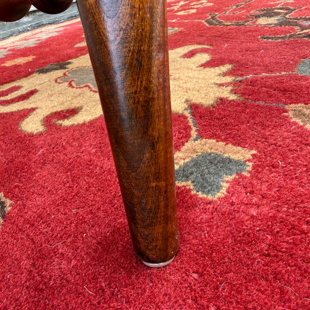 Vintage Nichols & Stone American Traditional Solid Cherry Comb Back Windsor Dining Chair / Desk Chair For Sale - Image 13 of 15