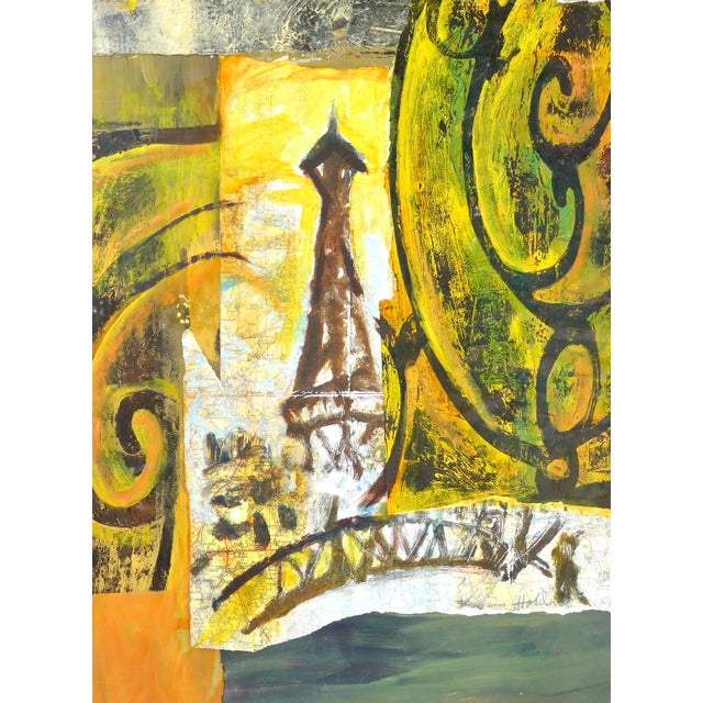 Contemporary Martha Holden Contemporary Painting "Eiffel Tower in Paris, France" For Sale - Image 3 of 6