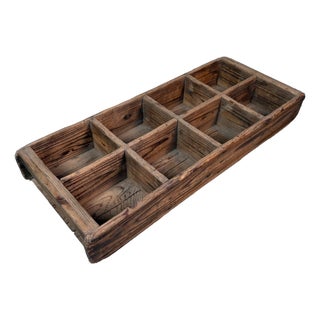 Antique Japanese Display Tray with Compartments, 1910s For Sale