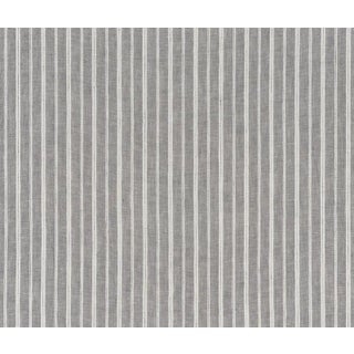 Sample - Schumacher Filippo Linen Sheer Fabric in Grey For Sale
