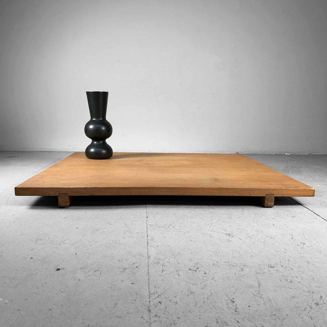 Large Japanese Low Cutting Board Table, 1990s For Sale - Image 6 of 14