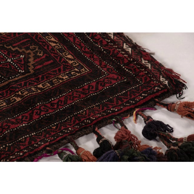 Tribal Antique Balisht Tribal Textile With Polychromatic Geometric Patterns - Rug & Kilim For Sale - Image 3 of 7