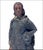 American Bradley & Hubbard Antique Cast Iron Blue Boy Door Stop-All Original Paint For Sale - Image 3 of 5