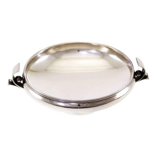 1950’s Art Nouveau Sterling Round Bowl For Sale