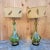 Mid Century Modern Green Table Lamps - Pair For Sale - Image 10 of 11