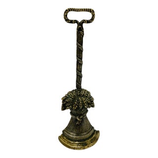 George 111 Period Brass Doorstop For Sale