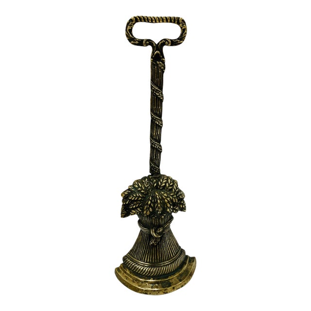 George 111 Period Brass Doorstop For Sale