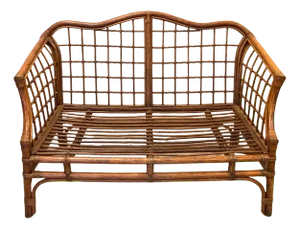 Wicker and Bamboo Sofa, 1970s