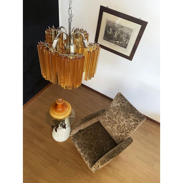 Modern Quadriedri Glass Chandelier, 1990s For Sale - Image 12 of 18