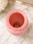 Mid-Century Modern Vintage Pink Art Glass Ribbed Swirl Vase Sculptural Mid-Century Modern Statement Piece For Sale - Image 3 of 3