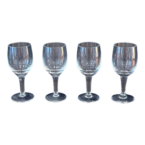 Vintage Cordial Glasses – Set of 4 Clear 3.75” Liqueur or Dessert Wine Glasses