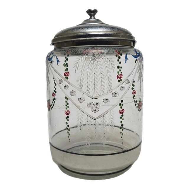 Danish Art Nouveau Biscuit Box, 1890s For Sale