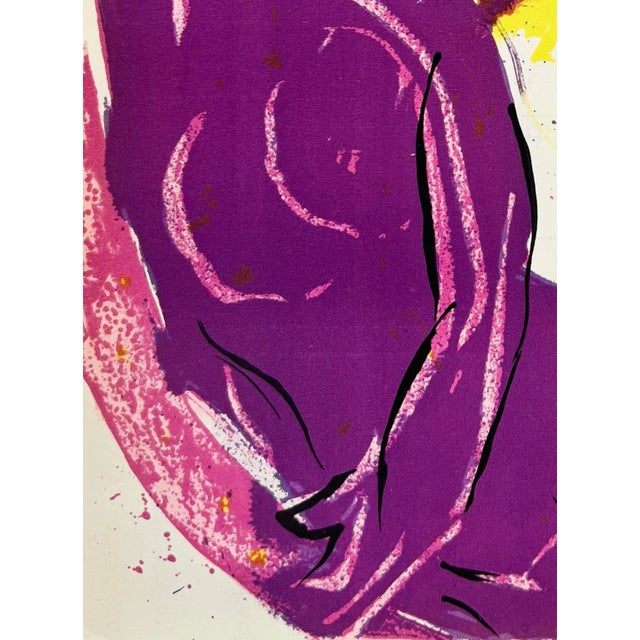 Marc Chagall, Angel of Paradise, 1960, Lithograph, in Flawless conditions. Designed 1950 to 1959