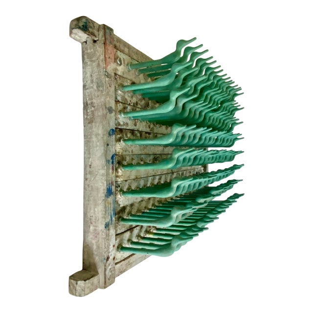 Vintage Industrial Green Bird Balloon Mold For Sale