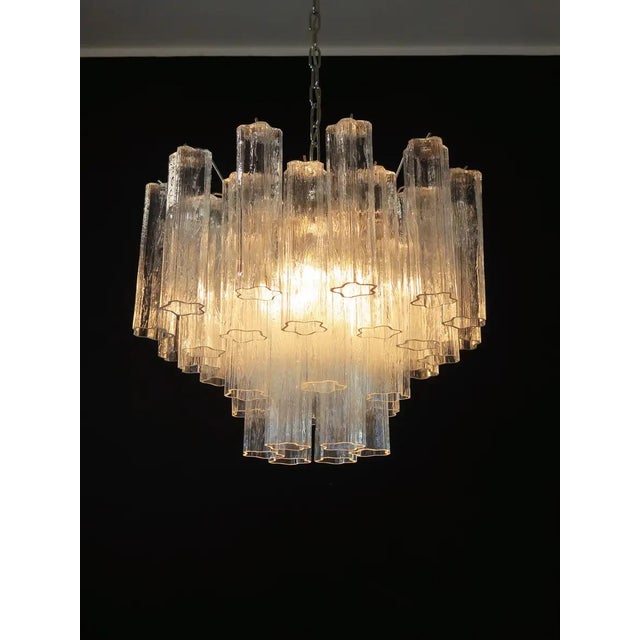 2020s Murano Glass Chandelier, 36 Glass Clean Tube For Sale - Image 5 of 6